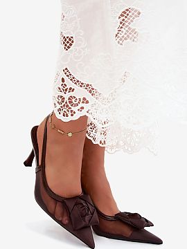 Heel sandals Step in style  Lace-up women\'s sandals are an elegant and eye-catching proposition for special occasions. They are perfect for weddings, receptions, famil
