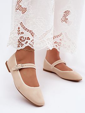 Ballet flats Step in style  Women\'s ballet flats made of suede imitation are a combination of comfort and timeless style. A classic design with gently rounded toes. Th