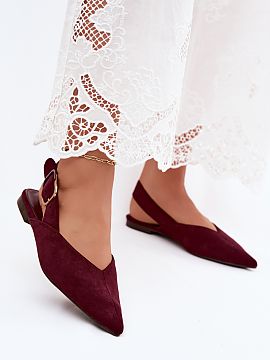 Ballet flats Step in style  Women\'s ballet flats made of eco-suede are a stylish and comfortable choice for everyday wear. The model on a flat heel guarantees comfort,