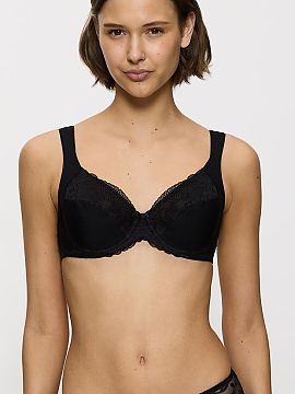 Soft Triumph  The soft Modern Lace+Cotton W02 10213069-0004 bra is a combination of everyday comfort, natural shaping, and timeless elegance. Created for 