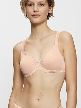Soft Triumph  Soft bra with underwires Modern Lace+Cotton 10207538-00EP is a bestseller model that harmoniously combines fashionable design with everyday 