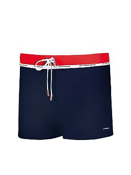 Swimming trunks Barontex  Men\'s swim trunks in classic navy color are a perfect choice for men who value comfort, functionality, and sporty style. Equipped with a pr
