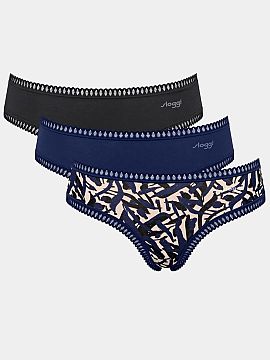 Set Sloggi  Figi in a 3-pack Go Crush Hipster 10219671-M008 are made of exceptionally soft organic cotton with GOTS certification, guaranteeing high qua