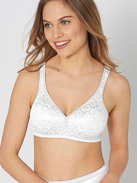 Soft Triumph  The soft Elegant Cotton 10100175-0003 bra without underwire is a model that combines natural breast shaping with high wearing comfort. Soft 