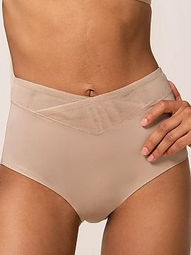 Panties Triumph  Maxi True Shape Sensation panties 10162228 in light beige color are shaping lingerie model that subtly corrects the silhouette and remains i