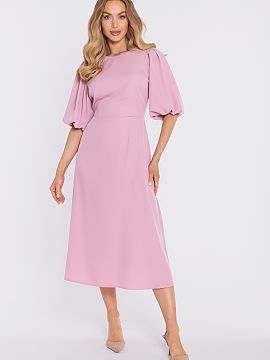 Cocktail dress Moe  An elegant midi dress is a timeless proposal that will work perfectly for family celebrations, parties, weddings, or meetings requiring eleg