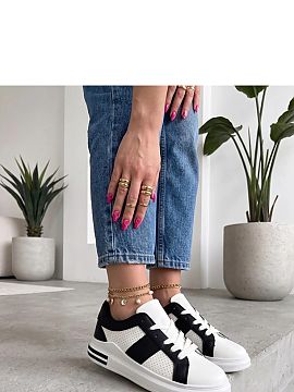 Sport Shoes Solea  Stylish lace-up sports shoes are a comfortable and fashionable option for everyday wear. Made of eco-leather, they look modern and are easy 