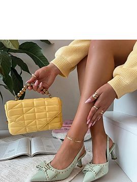 High heels Solea  Elegant high heels with an open heel and a decorative bow are a stylish proposition for women who appreciate subtle, feminine elegance. Thei