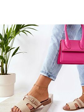 Flip-flops Solea  Fashionable slip-on sandals are the perfect choice for warm days for women who value comfort and style. The upper made of high-quality fabri