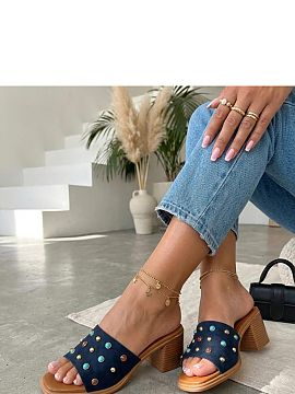 Heeled sandals Solea  Elegant high-heeled sandals are a unique combination of feminine style and comfort. The upper made of high-quality suede-like eco leather im