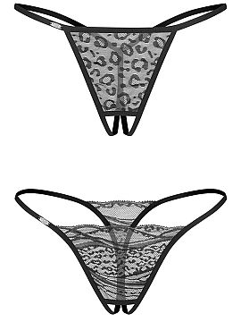 Set Obsessive  2-pack of women\'s string with an open crotch Bianca is a unique combination of two aspects of female sensuality, subtle elegance, and bold,