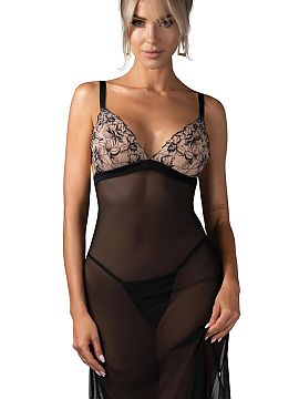 Sexy set Obsessive  The Vila Blanes nightgown is a unique combination of elegance, subtle sensuality, and luxurious character. The delicate, transparent materia