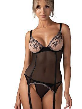 Sexy set Obsessive  The Vila Blanes set is a unique combination of elegance, femininity, and sensual character. The carefully designed corset beautifully accent