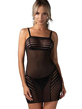 Sexy set Obsessive  The Lune Bellis set with a night shirt and thong is a unique combination of modern design and subtle sensuality. The transparent mesh decora