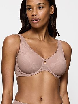 Soft Triumph  The soft minimizer bra Wild Rose Sensation 10205953-00ZE was created with fuller busts in mind, visually reducing them and giving them harmo