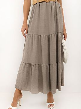 Long skirt Italy Moda  The airy tiered skirt is the perfect choice for lovers of boho style and comfortable, feminine stylizations. The maxi length and smooth cut 