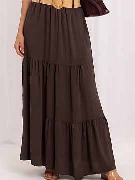Long skirt Italy Moda  The airy tiered skirt is an ideal proposal for lovers of boho style and comfortable, feminine stylizations. The maxi length and smooth cut m