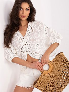 Cardigan Italy Moda  The unique women\'s batwing sweater is a proposal for women who value comfort, original style, and natural look. The loose cut beautifully f