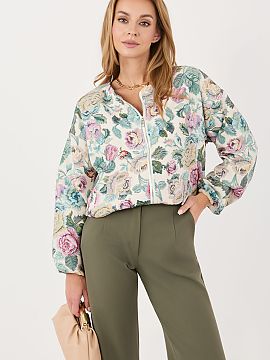 Jacket Italy Moda  Stylish women\'s bomber jacket, perfect for the spring/summer season. Designed in a casual style, it will work great in everyday stylization