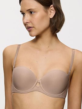 Padded bra Triumph  The padded bra Pure Micro WDP 10217872 in a trendy coffee shade is a model created for women who expect perfect support, comfort, and a flaw