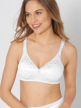 Soft Triumph  The soft Elegant Cotton 10100175-0003 bra without underwire is a model that combines natural breast shaping with high wearing comfort. Soft 