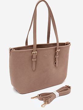Everyday handbag Step in style  A women\'s shopper bag made of suede imitation is a combination of classic style and functionality. The spacious design makes the model perf
