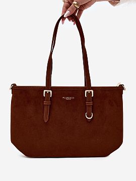 Everyday handbag Step in style  Women\'s shopper bag made of suede imitation is a combination of classic style and functionality. The spacious design makes the model perfec