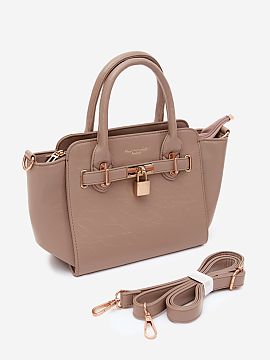 Everyday handbag Step in style  Women\'s handbag in the shape of a briefcase made of imitation leather is an elegant accessory that perfectly combines stylish appearance wi