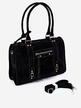 Everyday handbag Step in style  Large handbag made of suede imitation is a practical and stylish accessory that will work perfectly for everyday use. The spacious design of