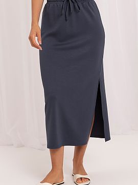 Skirt Lakerta  Midi skirt is a perfect proposition for women who value comfort and universal, casual style. Made of soft viscose with elastane addition, it