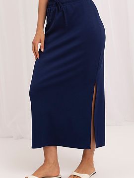 Skirt Lakerta  Midi skirt is a perfect proposal for women who value comfort and universal, casual style. Made of soft viscose with elastane, it is pleasant
