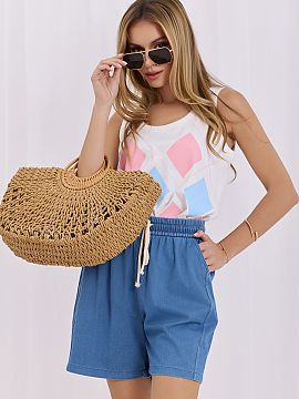 Top Relevance  Top type shirt with a casual character, perfect for everyday wear. Made of high-quality cotton and elastane blend, it provides comfort, brea