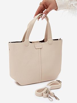 Everyday handbag Step in style  Bag made of imitation leather is a stylish accessory with a classic design that will work well in many stylizations. The timeless look makes