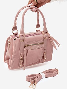 Everyday handbag Step in style  A bag made of suede imitation is a stylish accessory that will perfectly complement both casual and more elegant outfits. The trendy design 