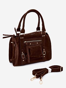 Everyday handbag Step in style  A bag made of suede imitation is a stylish accessory that will perfectly complement both casual and more elegant outfits. The fashionable de
