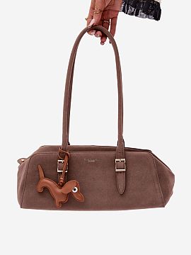 Everyday handbag Step in style  Women\'s handbag made of suede imitation is a stylish and practical accessory that will perfectly complement everyday outfits. The model is 