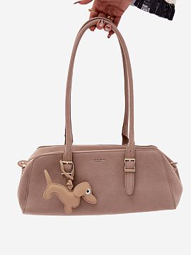 Everyday handbag Step in style  Women\'s handbag made of suede imitation is a stylish and practical accessory that will perfectly complement everyday outfits. The model is 