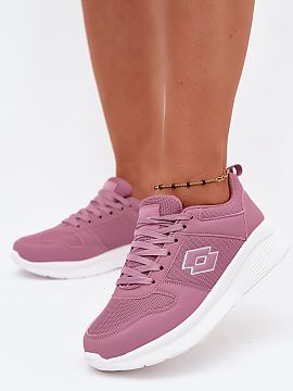 Platform sneakers Step in style  Women\'s sneakers from the Lotto brand are a comfortable and stylish choice for everyday wear. Made of a combination of eco leather and fabr