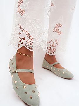Ballet flats Step in style  Women\'s ballet flats made of eco-suede. The classic cut with rounded toes gives the whole a subtle, feminine character and makes the model 