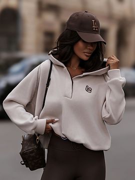 Sweatshirt LaBalancia  We present the LOOM fleece hoodie, perfect for chilly days. This unique product combines comfort and style, making it an essential part of y