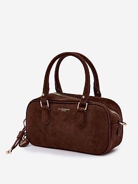 Everyday handbag Step in style  Small women\'s handbag in the style of a briefcase made of eco-suede is a fashionable and elegant accessory, perfect for everyday use and sp