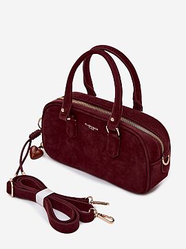 Everyday handbag Step in style  A small women\'s handbag in a briefcase style made of eco-suede is a fashionable and elegant accessory, perfect for everyday wear and specia