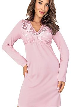 Nightshirt Donna  The Ramona II women\'s nightgown is a feminine proposal that combines an elegant look with comfort during sleep and evening relaxation. The 