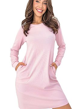 Nightshirt Donna  Women\'s nightshirt Home is a comfortable and cozy proposition for women who value natural, soft materials and functional designs. The model