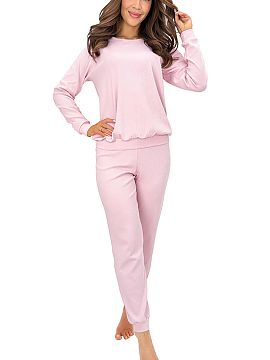 Pyjama Donna  Women\'s pajamas Home is a comfortable set created with peaceful sleep and pleasant relaxation at home in mind. The model is made of soft fa