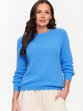 Jumper Makadamia  Stylish women\'s sweater with a round neckline is the perfect choice for women who appreciate the combination of simplicity, comfort and ele