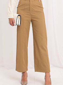 Women trousers Italy Moda  Women\'s wide leg pants are an elegant and versatile model that will work perfectly in both everyday and more sophisticated stylizations. Th