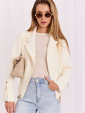 Jacket Factory Price  Women\'s transitional jacket is a stylish proposal for the autumn and spring season. The model, maintained in a casual character, is made of