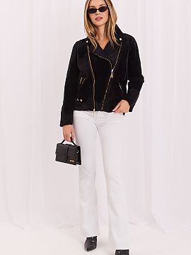 Jacket Factory Price  Women\'s transitional jacket is a stylish proposal for the autumn and spring season. The model, maintained in a casual character, is made of