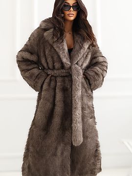 Coat Factory Price  A fur women\'s coat in an elegant style is a striking proposition for the autumn-winter season. The model is made of a material that is a co